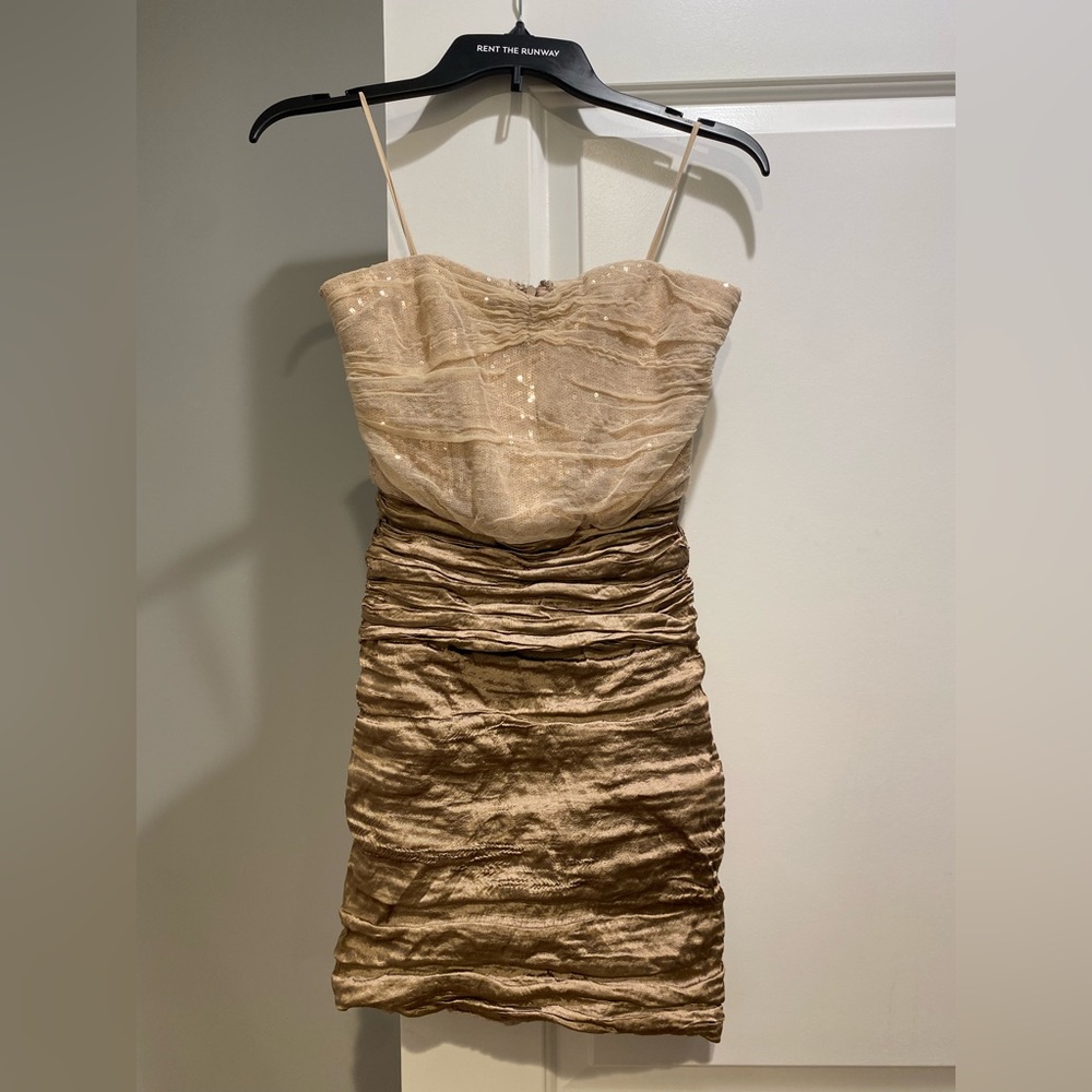 NICOLE MILLER, Sequin Mochafied Dress, Size 4